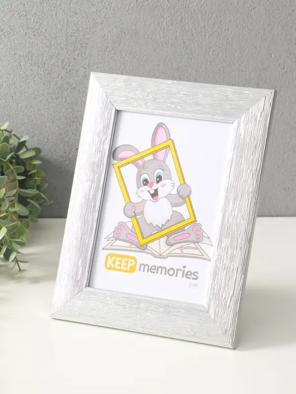 Фоторамка для фото 15х21 см "Luxe Elegance" пластик, серебро, (пластик экран)