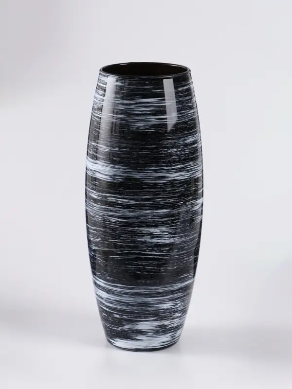 Ваза «Прованс», h=26 см, стекло, чёрная