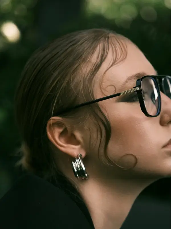 Серьги металл &laquo;Трио&raquo;, на увеличение, цвет серебро