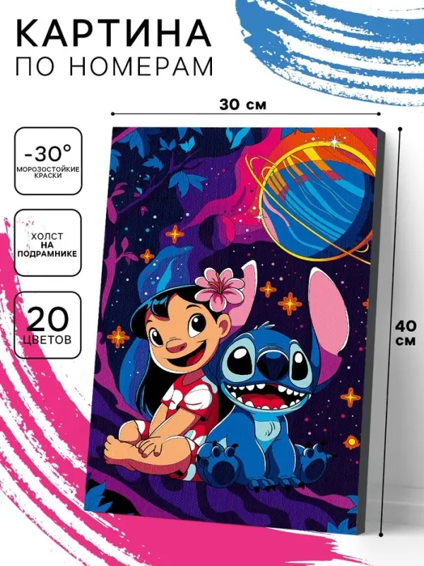 Картина по номерам на холсте с подрамником "Гавайские каникулы" 30 х 40 см