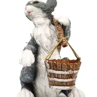 Садовая фигура полистоуна &laquo;Заяц с коромыслом&raquo;, 35 см