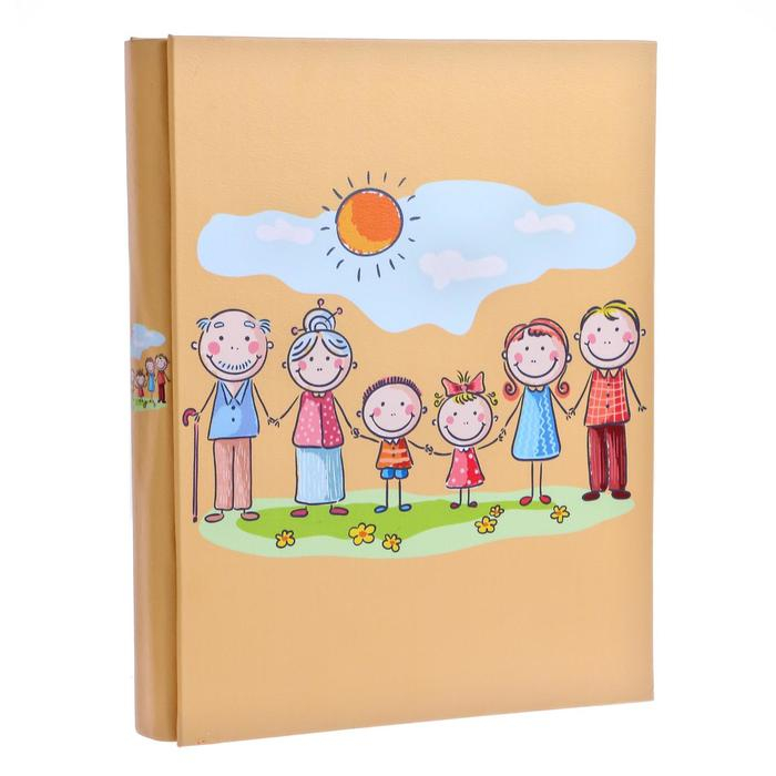 Фотоальбом на 680 фото 10х15 см Фотоальбом на 680 фото 10х15 см "Дружная семья" кожзам 34,5х28х6,5 см