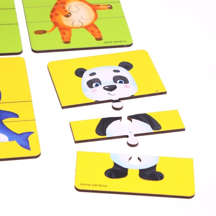 Пазлы «Весёлые зверята» Пазлы «Весёлые зверята»