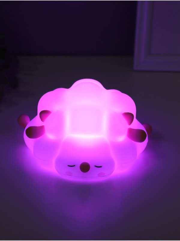 Ночник антистресс  Ночник антистресс "Барашек" 2Вт LED RGB USB 13,8х16,5х8см