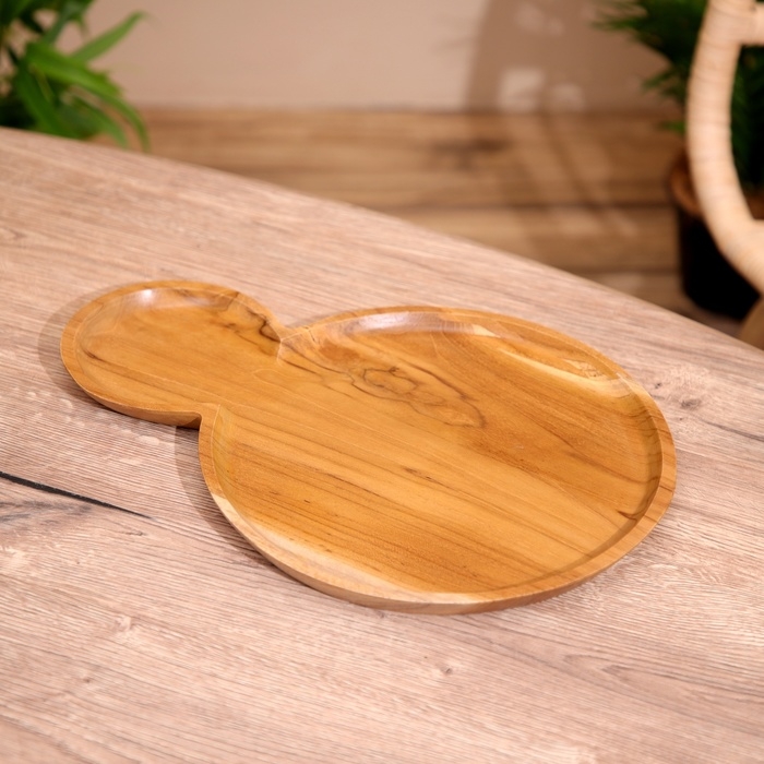 Блюдо, тиковое дерево 25х2х35 см Блюдо, тиковое дерево 25х2х35 см