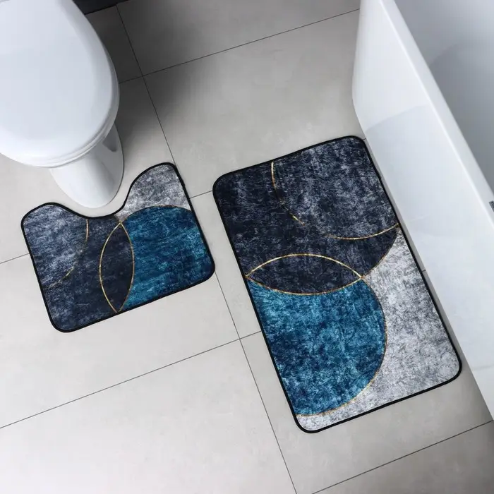 Коврики для ванной и туалета Доляна &laquo;Мэни&raquo;, 2 шт., 50&times;80 см, 50&times;40 см