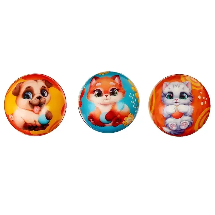 Мяч детский мягкий «Твои друзья», 6.3 см, в шоубоксе Мяч детский мягкий «Твои друзья», 6.3 см, в шоубоксе