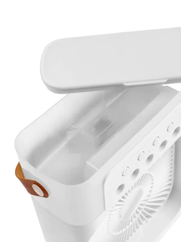 Вентилятор настольный с увлажнителем LOF-06, портативный, 3 скорости, питание USB, белый