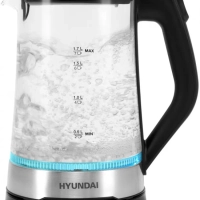 Чайник HYK-G3401 1,7л 2200Вт черный (стекло)