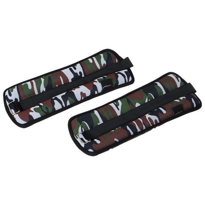 Утяжелители неопреновые ONLYTOP, 2 шт. х 1,5 кг, цвет милитари Утяжелители неопреновые ONLYTOP, 2 шт. х 1,5 кг, цвет милитари