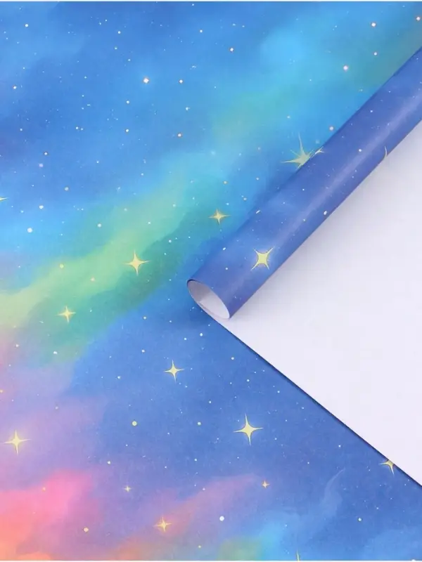 Бумага упаковочная крафт &laquo;Космос&raquo;, 50&times;70 см