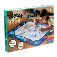 Коврик для рисования водой "Зверята" 2 маркера