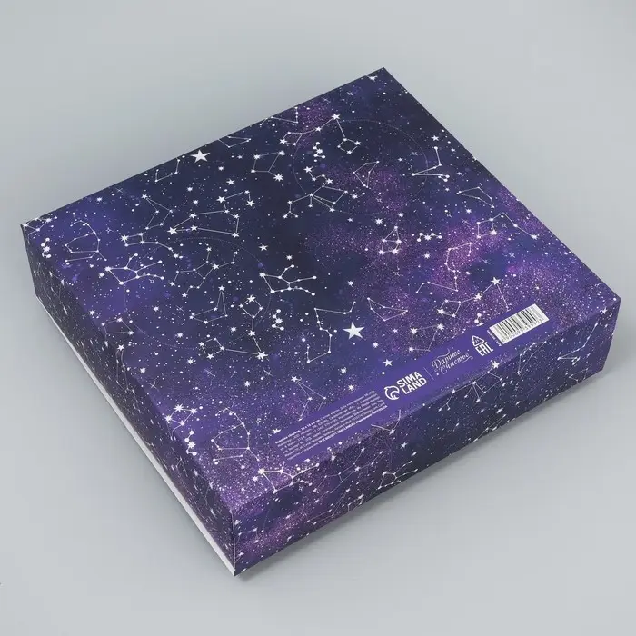 Коробка-фоторамка подарочная складная, упаковка, «Ты мой космос», 20 х 18 х 5 см Коробка-фоторамка подарочная складная, упаковка, «Ты мой космос», 20 х 18 х 5 см