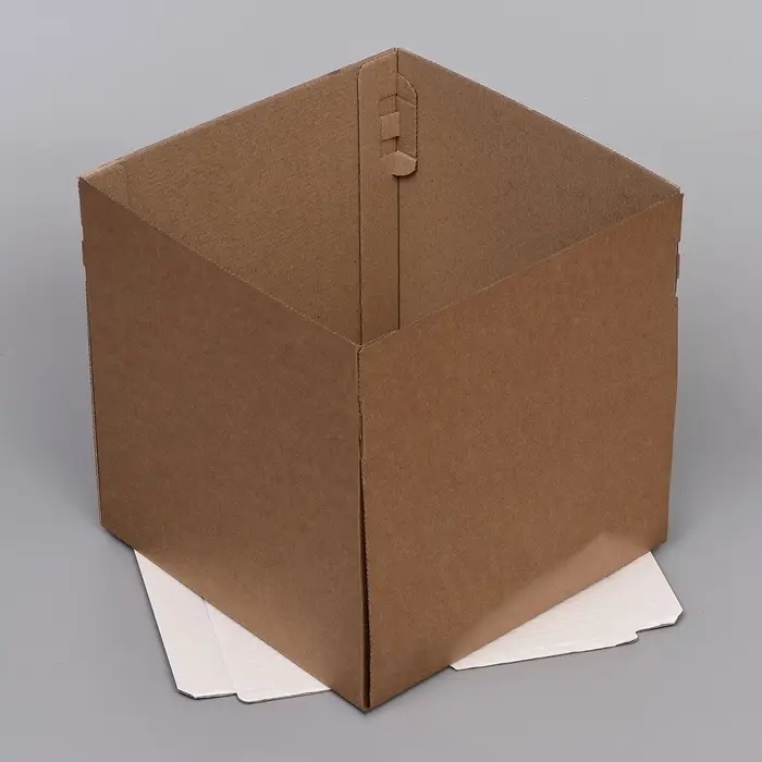 Коробка для торта, с окном, крафт, 30&times;30&times;30 см