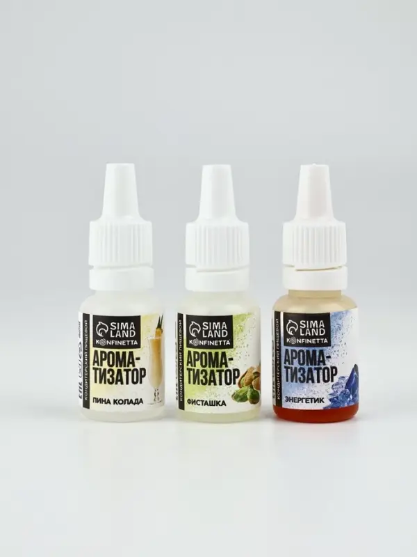 Набор с ароматизаторами №1  Набор с ароматизаторами №1 "Пинаколада, фисташка,энергетик" 3 шт х 10 мл