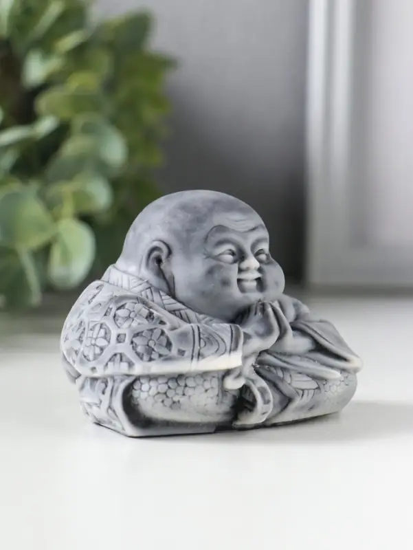 Фигурка &laquo;Китайский Будда&raquo;, мраморная крошка, 5.5 см