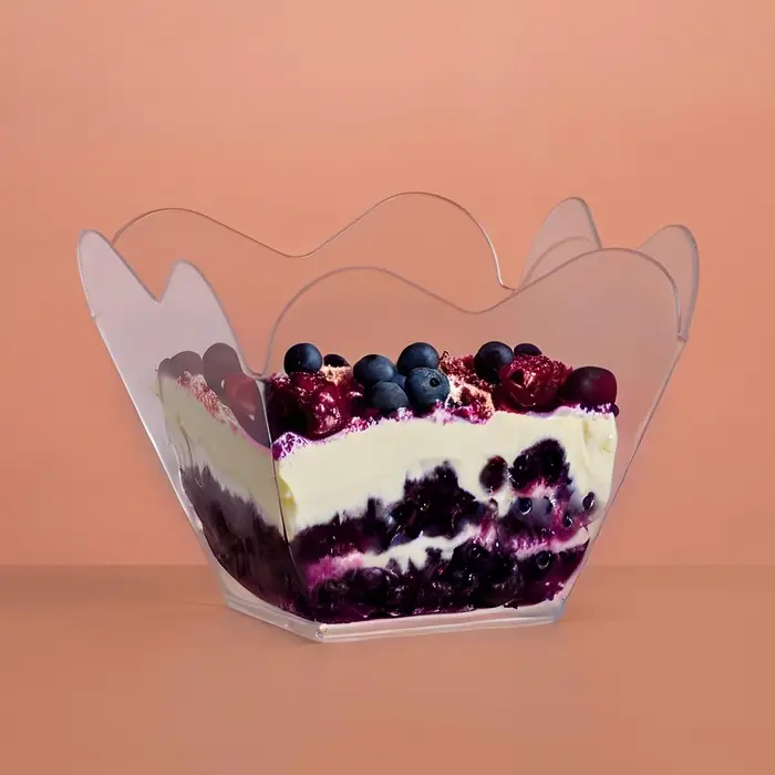 Форма пластиковая одноразовая для фуршета «Сердечная», 60 мл, прозрачная