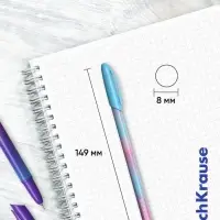 Ручка шариковая ErichKrause. Neo Stick Cool Ray, синий стержень, узел 0.7 мм