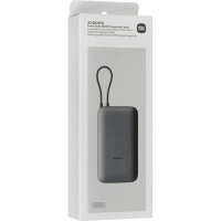 Внешний аккумулятор с встр.каб. Xiaomi BHR9740GL 20000mAh GL Dark Gray