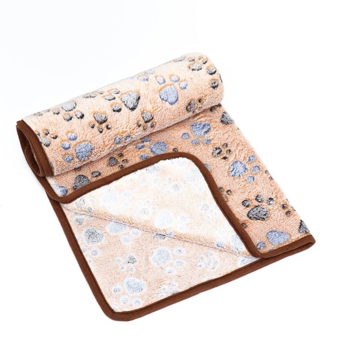 Плед для животных  Плед для животных "С любовью", 76 х 52 см, бежевый