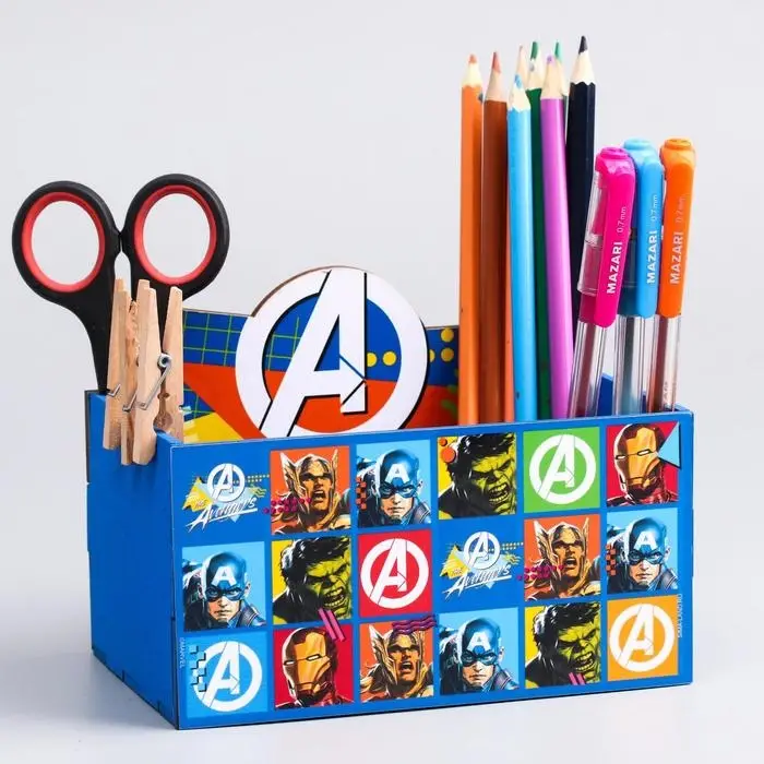 Органайзер для канцелярии, 15х10х8 см, Мстители