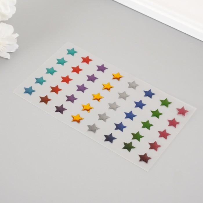 Наклейка пластик Наклейка пластик "Палитра звёзд" 20х9 см