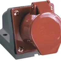 Розетка стационарная ССИ-124 32А 6ч 380В 3P+PE IP44 IEK