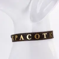 Ошейник &laquo;Красотка&raquo;, 60&times;2.5 см, однослойный, тиснение фольгой, кожа, цвет МИКС