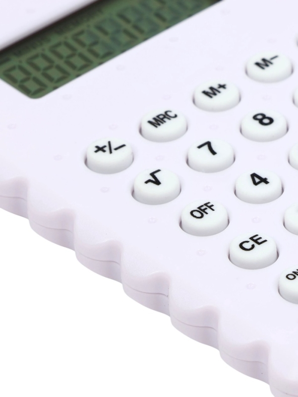 Калькулятор настольный 08-разрядный KS-012, белый