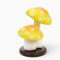 Садовая фигура из полистоуна &laquo;Жёлтый мухомор&raquo;, 15&times;10&times;16 см