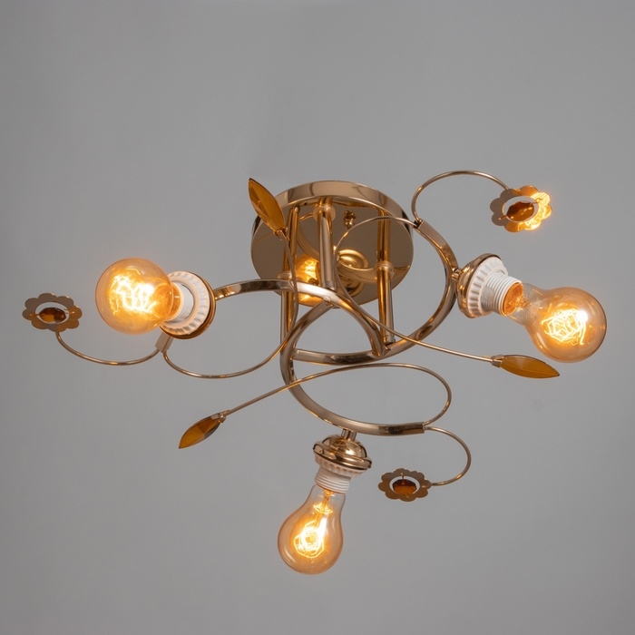 Люстра Люстра "Эбби" бп 3х40Вт Е27 Золото МОДЕЛЬ: 2612374