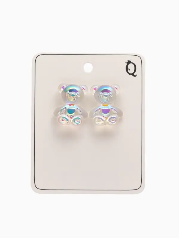 Серьги акриловые &laquo;Мармеладный мишка&raquo;, разноцветные