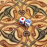 Настольная игра нарды с шашками &laquo;Герб России&raquo;, деревянные большие, 60&times;60 см