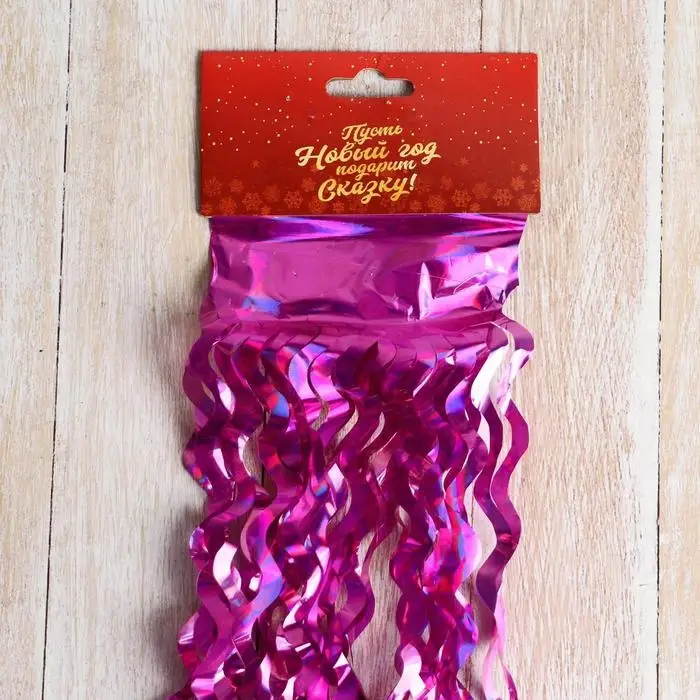 Дождик новогодний «Зимнее волшебство. Кудри», L - 140 см, МИКС Дождик новогодний «Зимнее волшебство. Кудри», L - 140 см, МИКС