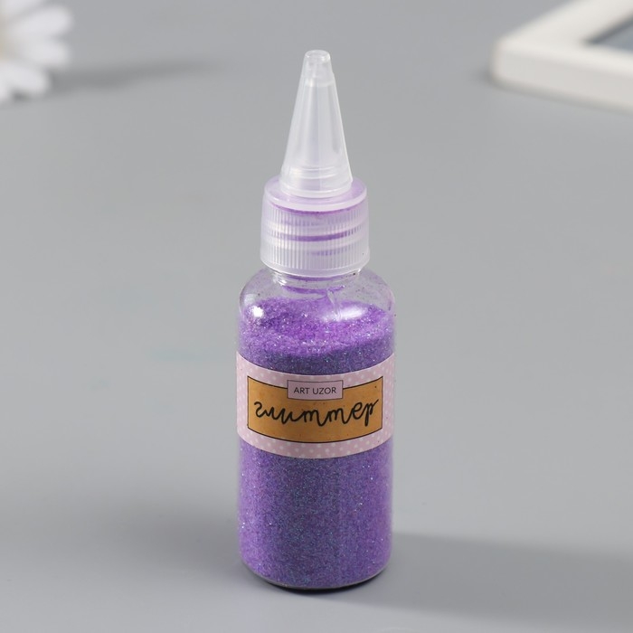 Глиттер для творчества в бутылочке Глиттер для творчества в бутылочке "Пудра неон" 30 гр МИКС 10х2,8х2,8 см