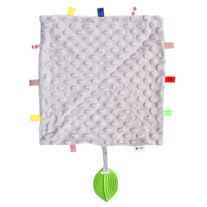 Мягкая игрушка - комфортер с прорезывателем, серый Мягкая игрушка - комфортер с прорезывателем, серый