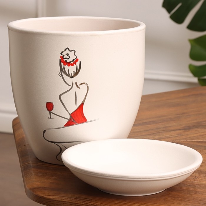 Горшок цветочный Горшок цветочный "Девушка" 3,5 л