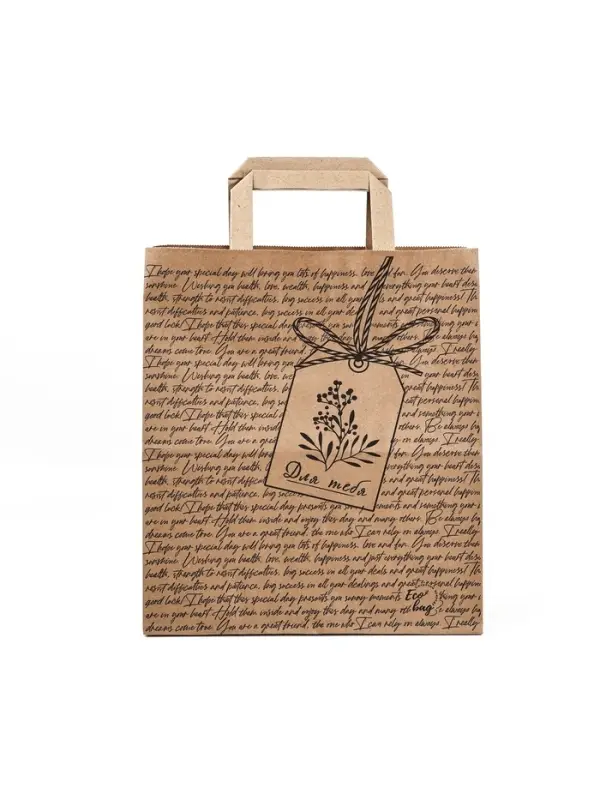 Пакет подарочный крафтовый «Для тебя», 23.5 х 28.5 х 13 см