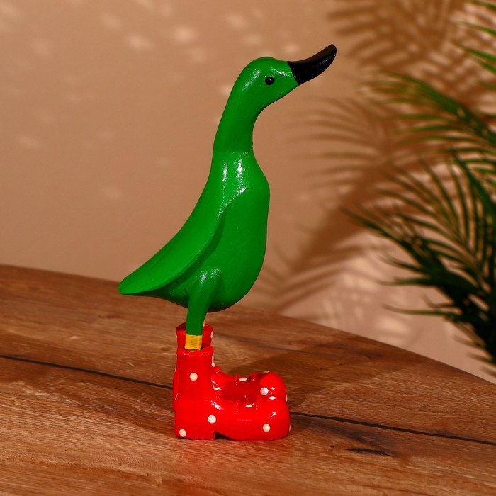 Сувенир Сувенир "Утка зелёная" дерево 27 см