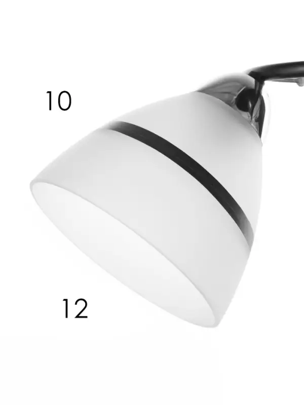 Люстра потолочная BayerLux &laquo;Лайма&raquo;, 2хЕ27, 40 Вт, черно-хромовый, 50&times;15&times;24 см