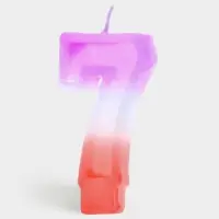 Свеча цифра для торта &laquo;7&raquo;, 8&times;3.75&times;1 см