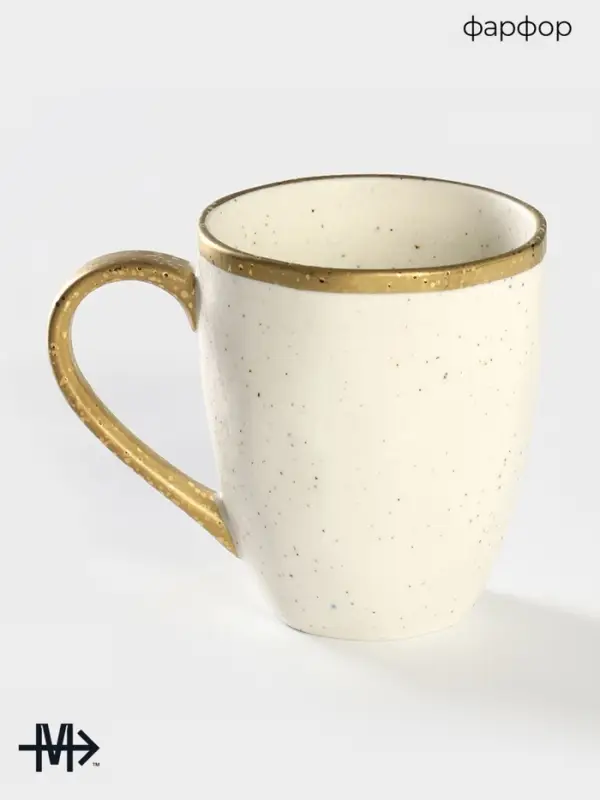 Кружка Magistro Poursephona, 400 мл, фарфор, белая