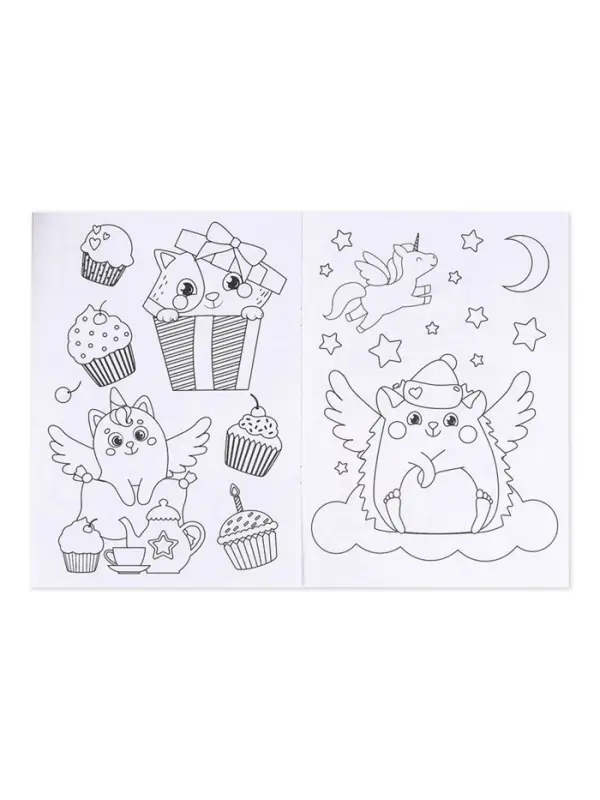 Раскраска для девочек &laquo;Милые зверюшки&raquo;, А4