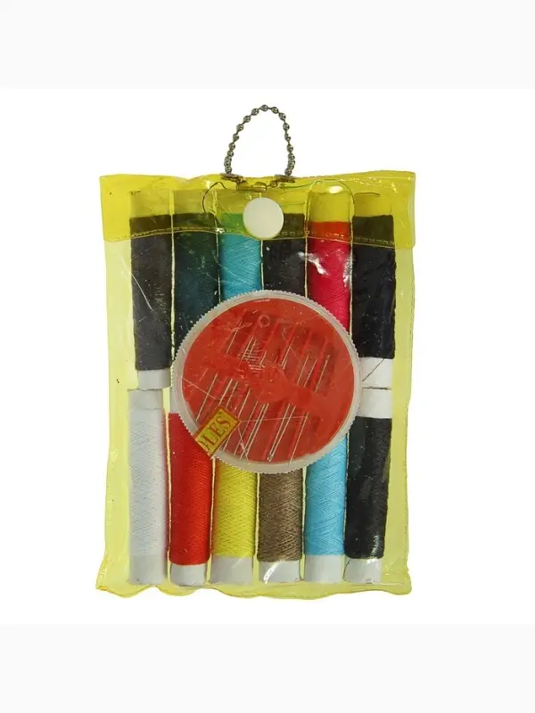 Швейный набор, 22 предмета, в чехле ПВХ, 13&times;9 см, МИКС