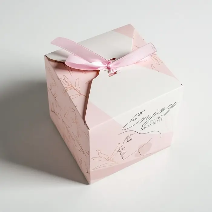 Коробка подарочная складная, упаковка, «Enjoy», 12 х 12 х 12 см Коробка подарочная складная, упаковка, «Enjoy», 12 х 12 х 12 см