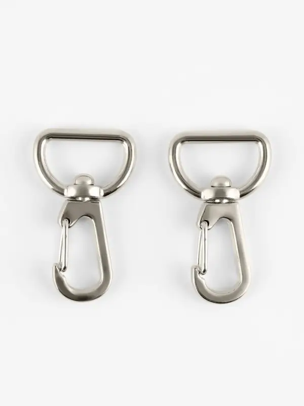 Карабин металлический TEIRA, набор 2 шт., 6.9 г, 4.1×2.5 см/20×2.5 мм, цвет серебряный Карабин металлический TEIRA, набор 2 шт., 6.9 г, 4.1×2.5 см/20×2.5 мм, цвет серебряный