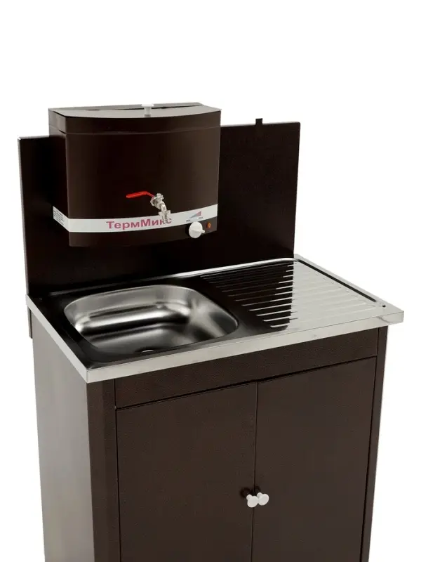 Умывальник "ТермМикс" Тандем, с ЭВН, нержавеющая мойка, 1250 Вт, 17 л, цвет медь