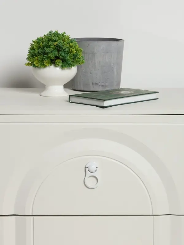 Ручка-кнопка мебельная CAPPIO OPENER, алюминий, белый