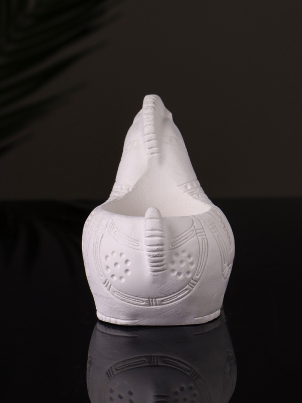 Кашпо Кашпо "Лошадка с орнаментом" 8х9х6 см, натуральный