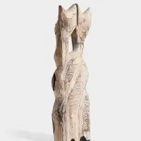 Сувенир интерьерный &laquo;Сиамские кошечки&raquo;,12&times;3&times;30 см, дерево, цв. красный